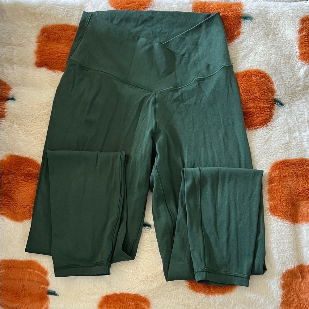 Aerie Green Crossover Leggings